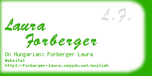 laura forberger business card